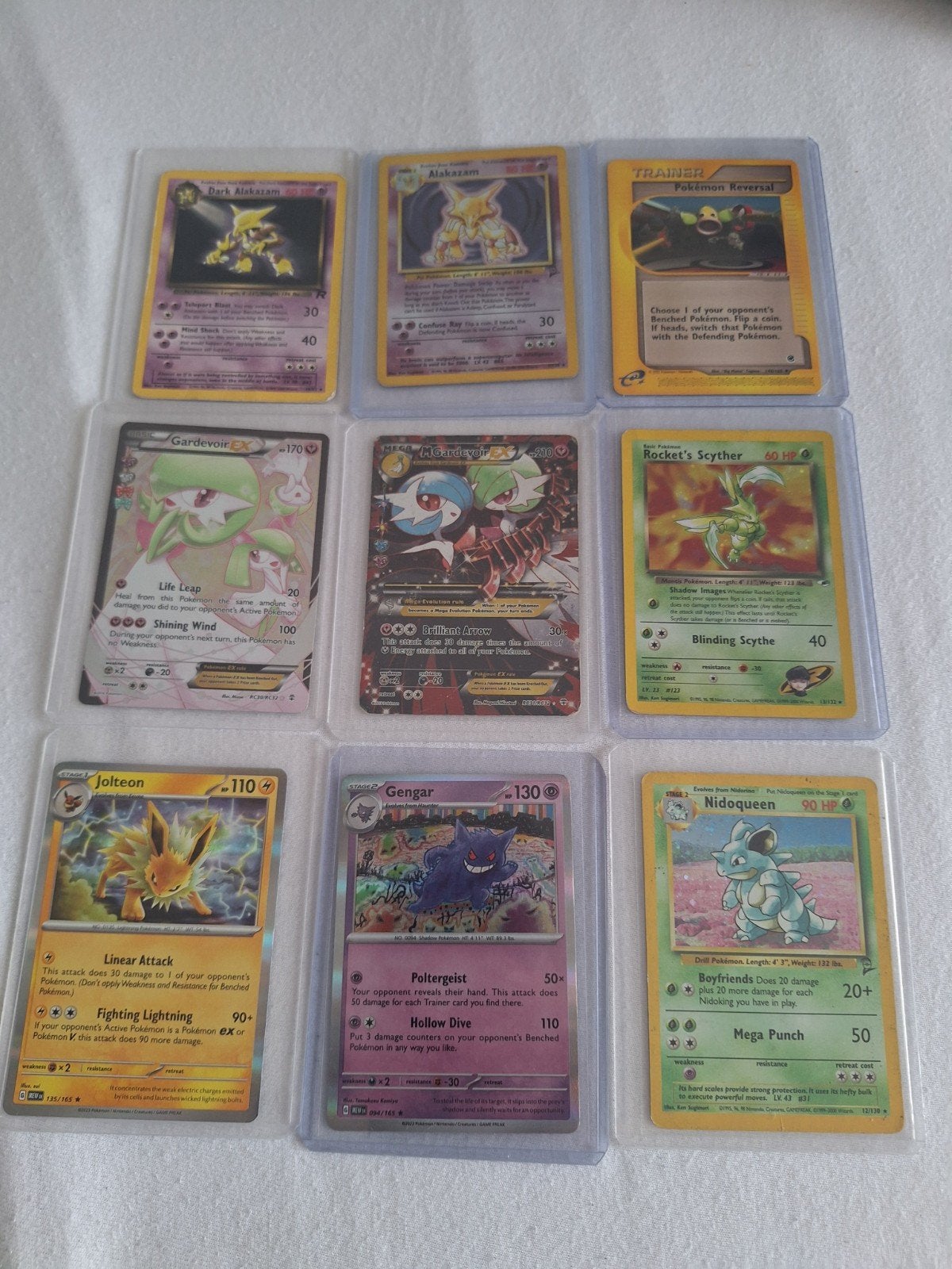 Pokémon kaarten: , Alakazam, Gardevoir EX, Ophalen, Gebruikt, Meerdere kaarten