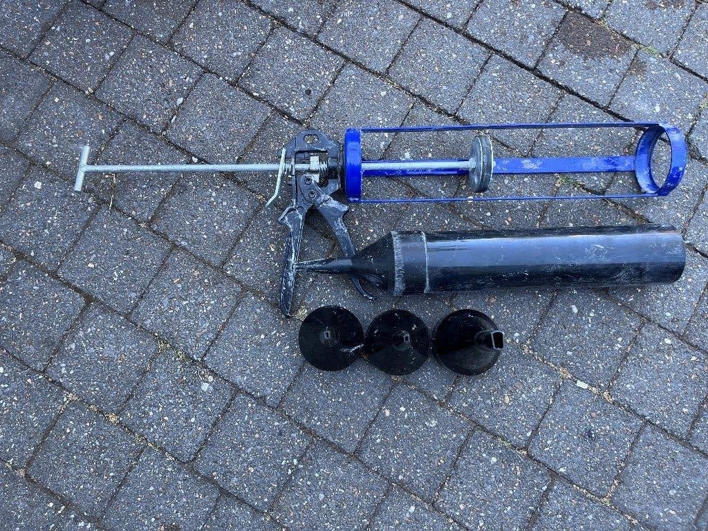 mortel spuit/ pistool van ABC Adamas basisset scheurherstel, Ophalen of Verzenden, Gebruikt