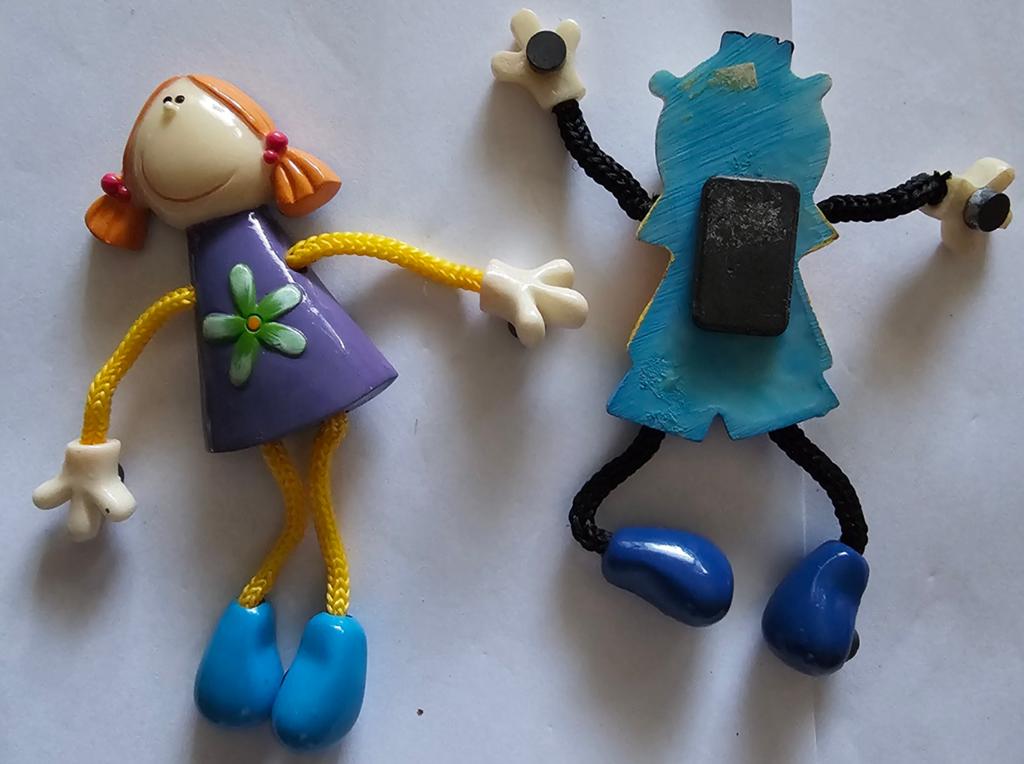 Leuke Magneetjes: Jongen en Meisje Set, Verzamelen, Poppetjes en Figuurtjes, Ophalen of Verzenden, Gebruikt
