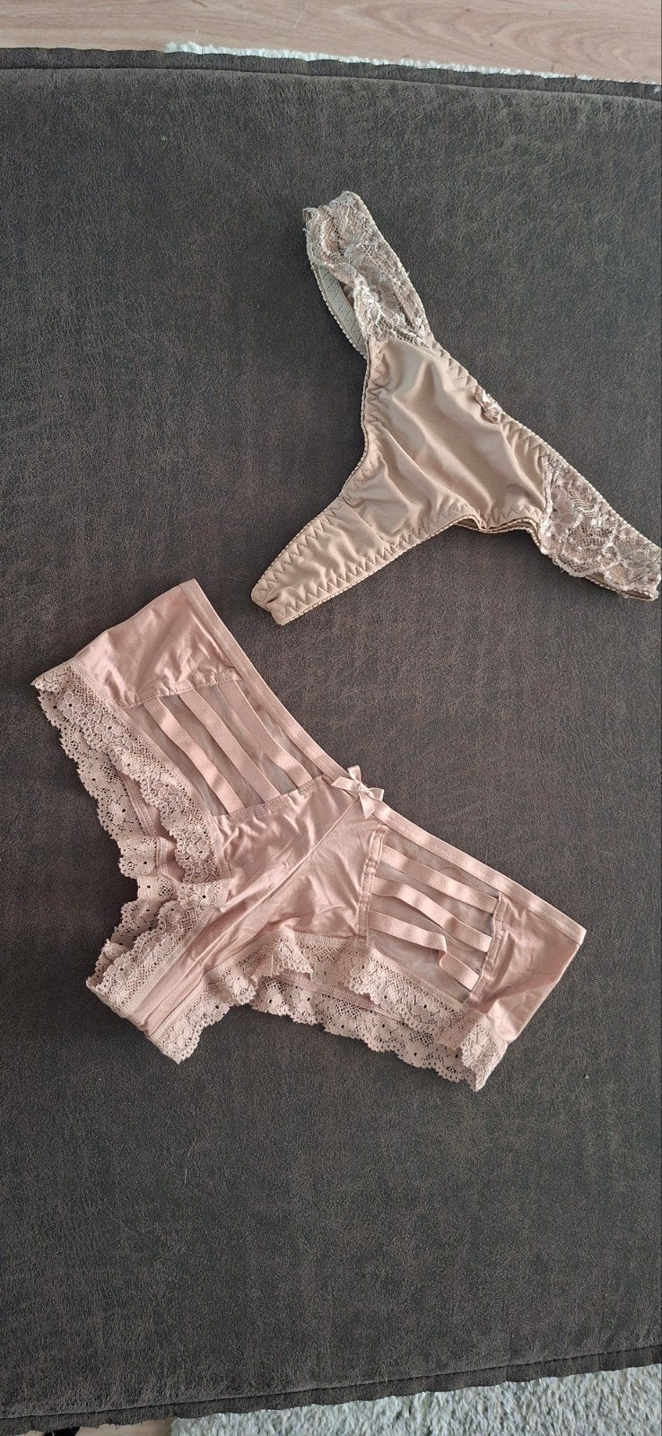 Hipster van Victoria's Secret M/L en string M/L, Verzenden, Roze, String