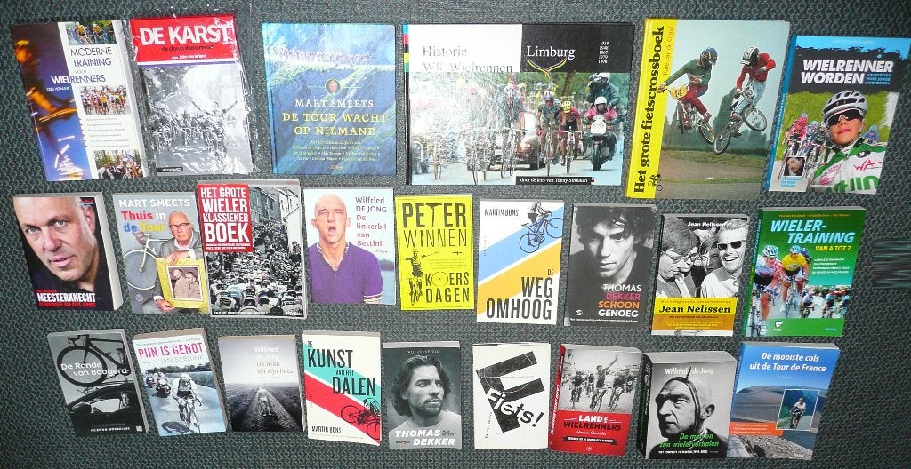 123 boeken wielrenners – tour wielrennen fietsen training, Ophalen of Verzenden, Zo goed als nieuw, Sport, Hobby en Vrije tijd