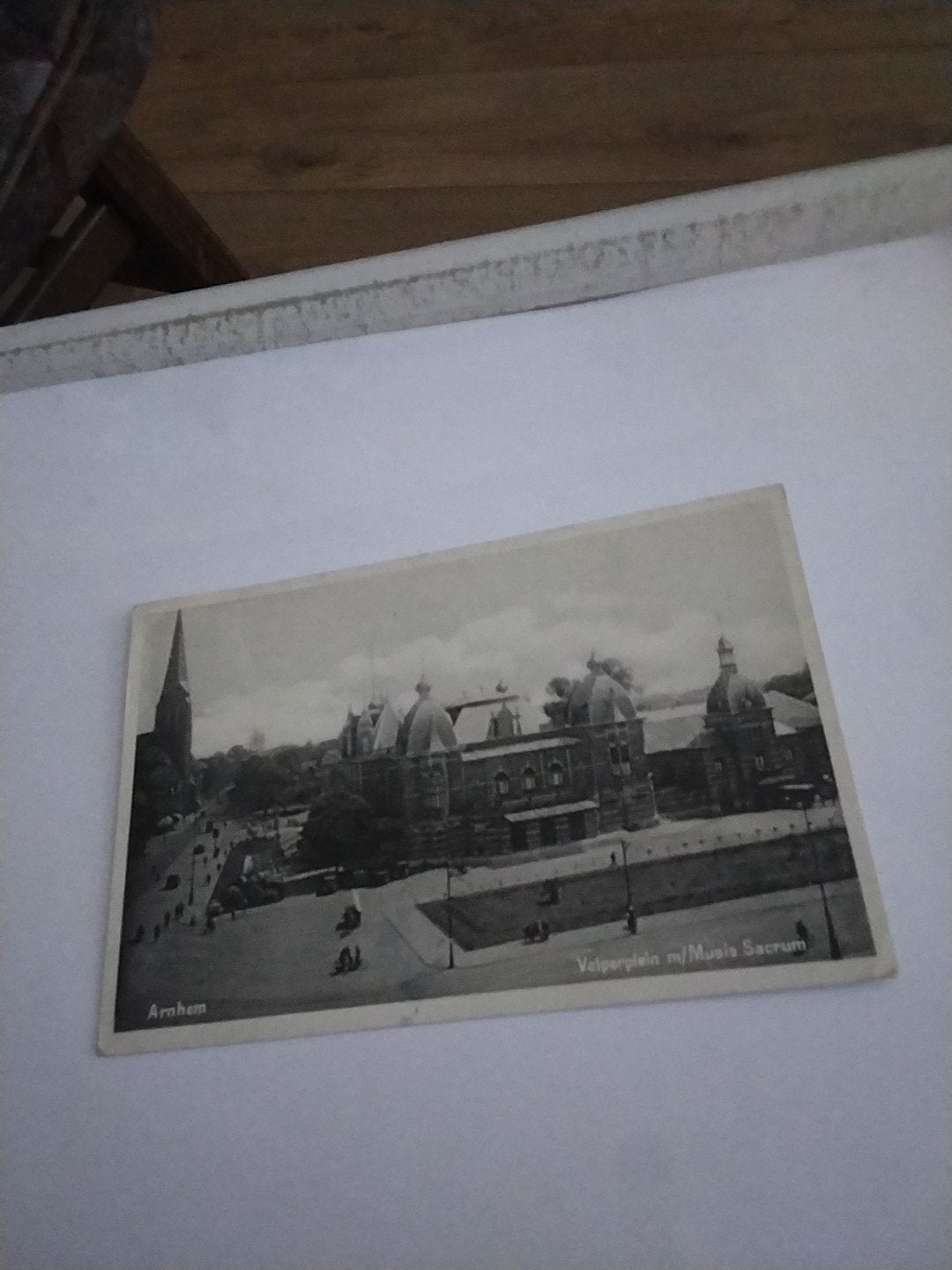 Oude ansichtkaart Arnhem Velperplein m/Musis Sacrum 1935, Ophalen of Verzenden, 1920 tot 1940, Gelopen, Gelderland