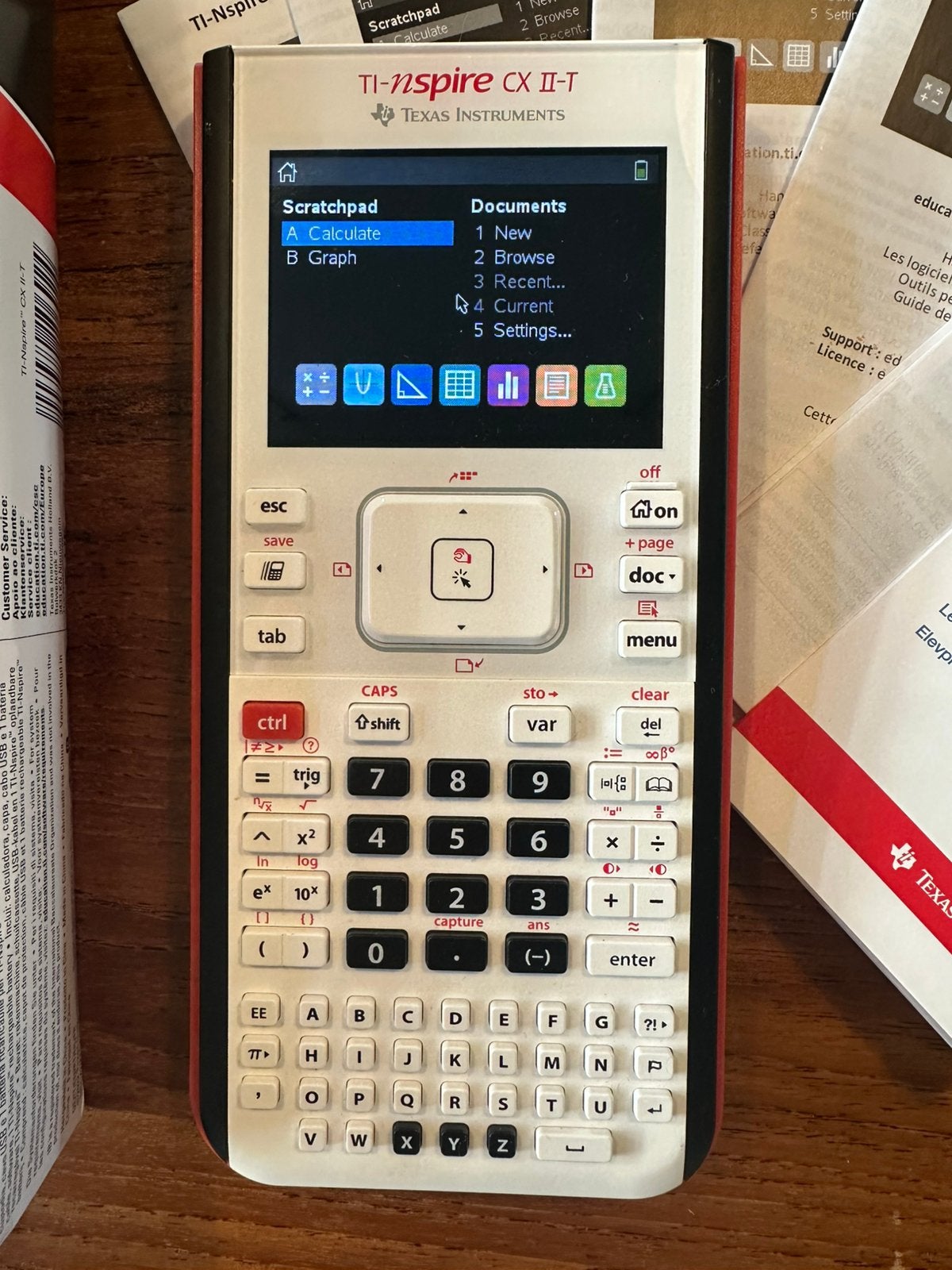TI-Nspire CX II-T, Ophalen of Verzenden, Grafische rekenmachine, Zo goed als nieuw
