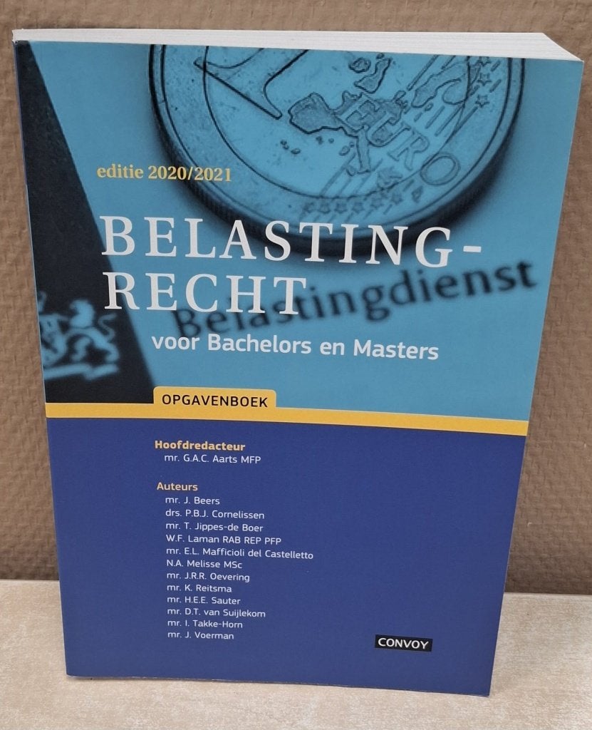 Belastingrecht voor Bachelors en Masters 9789463172080, Ophalen of Verzenden, Beta, Zo goed als nieuw, HBO