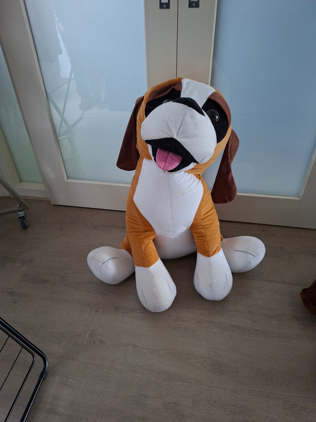 Grote knuffelhond - Sint Bernard, 80cm hoog, Ophalen, Gebruikt, Overige merken, Overige karakters