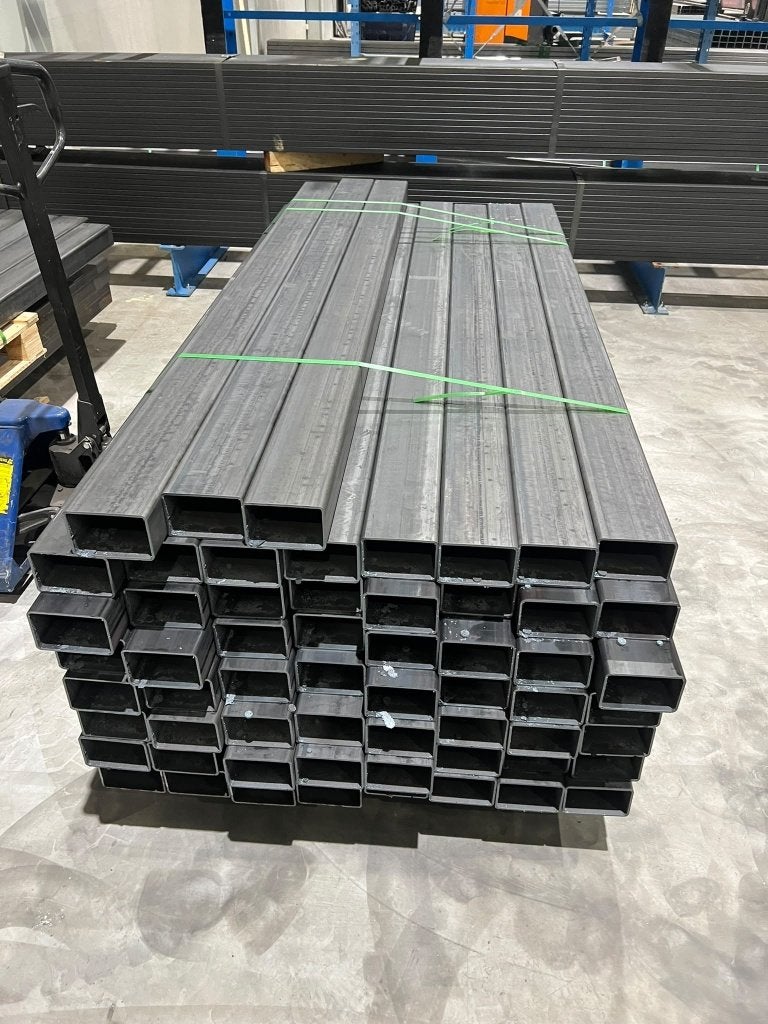 59 stuks stalen kokers 120x80x5, lengte ca. 2 meter, Ophalen, Nieuw, IJzer