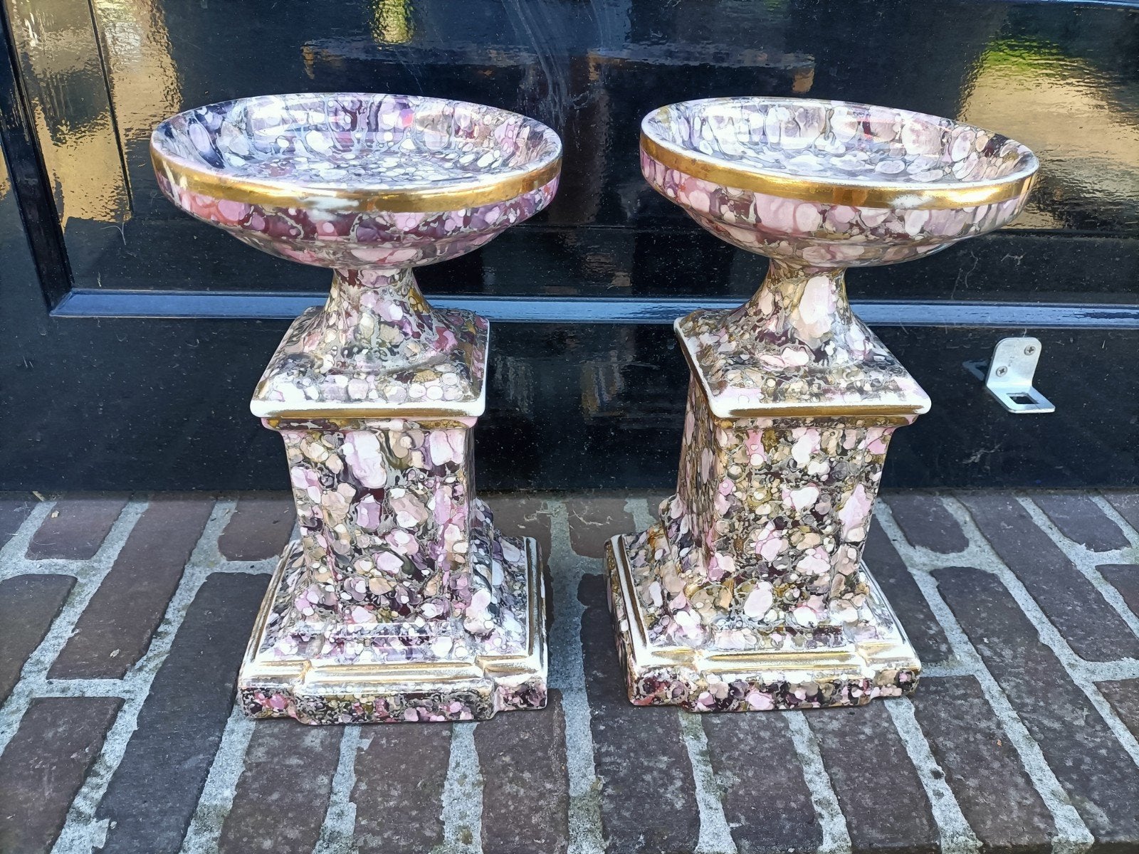 2 vintage schouw kandelaars. Nr 159, Ophalen of Verzenden