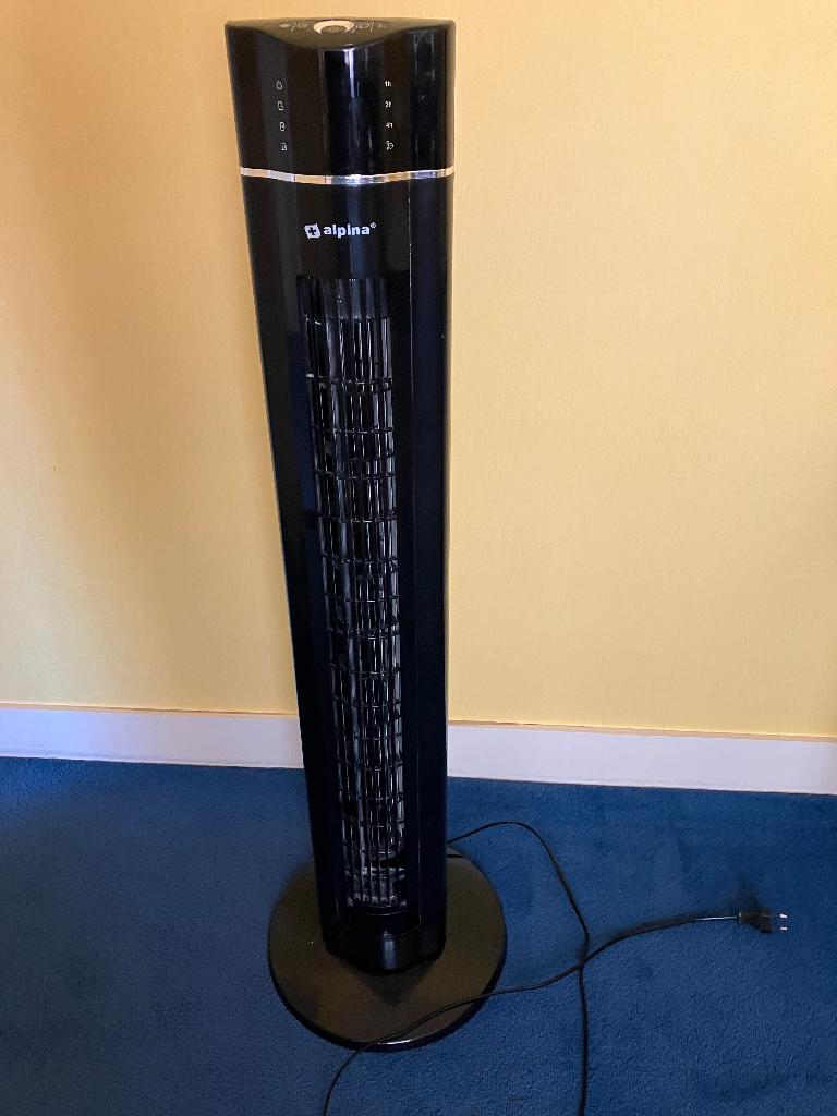 Staande ventilator met timer en afstandsbediening, Ophalen, Ventilator met afstandsbediening, Gebruikt, Torenventilator