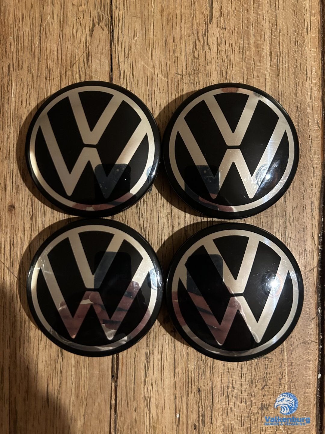ORIGINELE VW Volkswagen POLO naafkap naafdop set zwart, Auto diversen, Gebruikt, -, Verzenden, -
