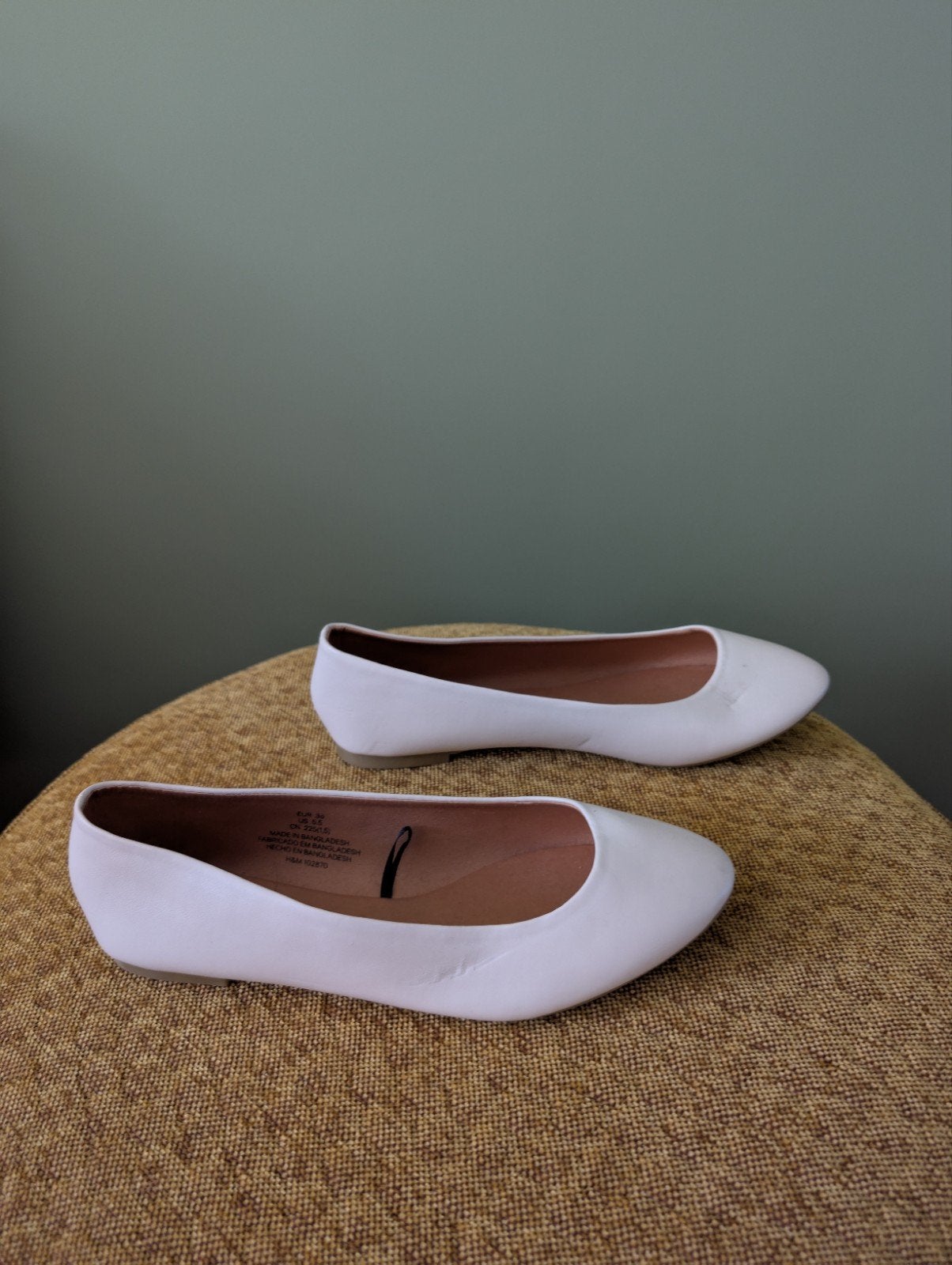 H&M Witte Ballerina's / Platte Schoentjes - Maat 36, Kleding | Dames, Hlm, Wit, Gedragen, Ballerina's
