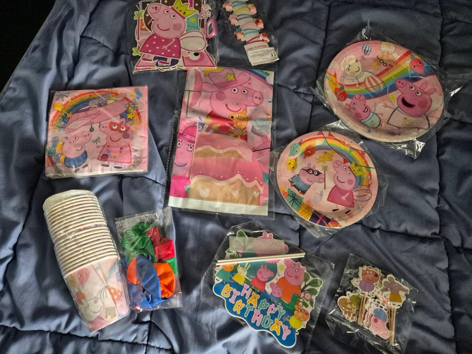 Peppa Pig Feestversiering Set, Hobby en Vrije tijd, Verzenden, Nieuw, Versiering, Verjaardag