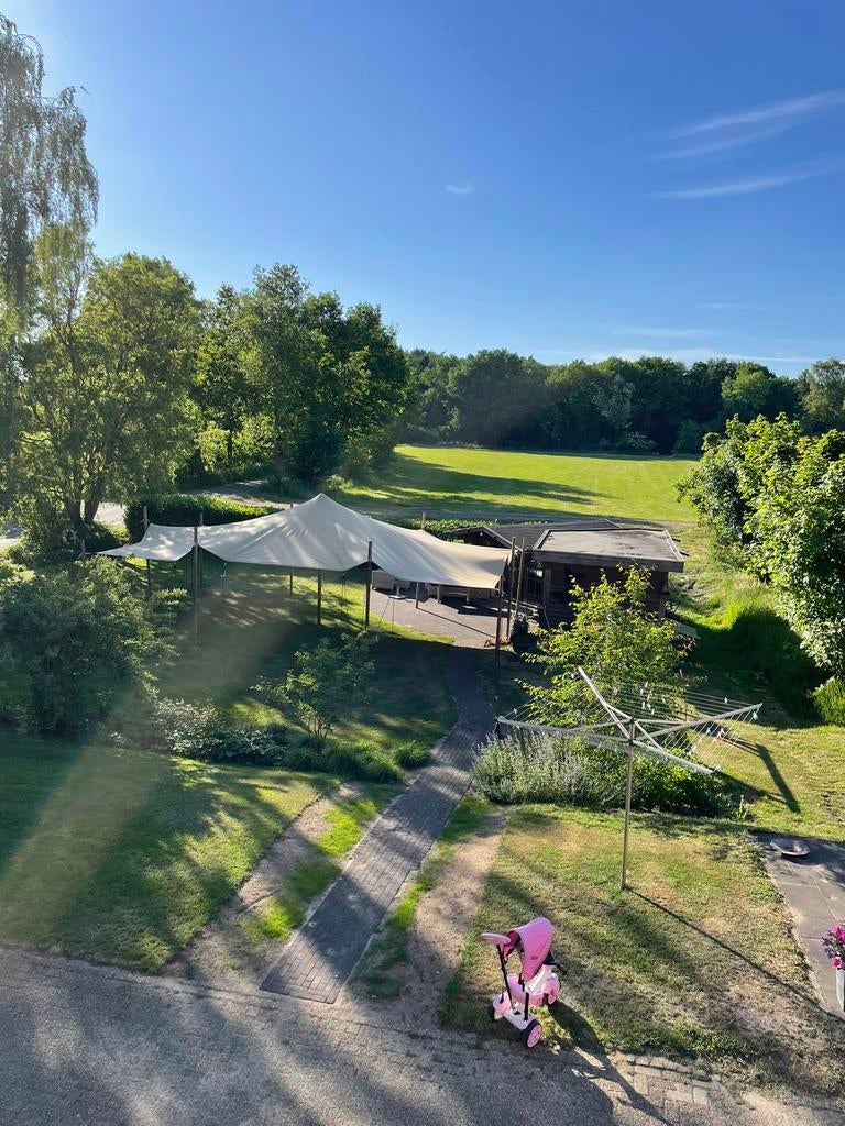 Stretchtent te huur huren 8x10 m, Tuin en Terras, Partytenten, 8 meter of meer, Ophalen