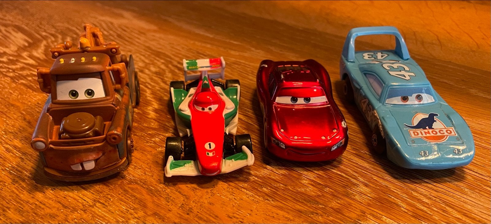 Disney Cars speelgoedauto's - Bliksem McQueen, Takel, France, Ophalen of Verzenden, Zo goed als nieuw