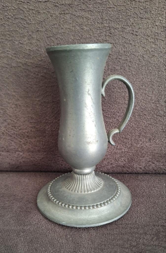 Tinnen kandelaar, Ophalen of Verzenden