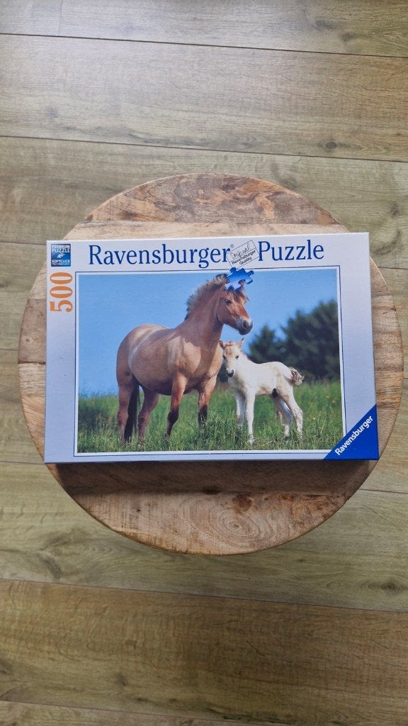 Ravensburger Puzzel paard met veulen – 500 stukjes, Ophalen, 500 t/m 1500 stukjes, Gebruikt, Legpuzzel