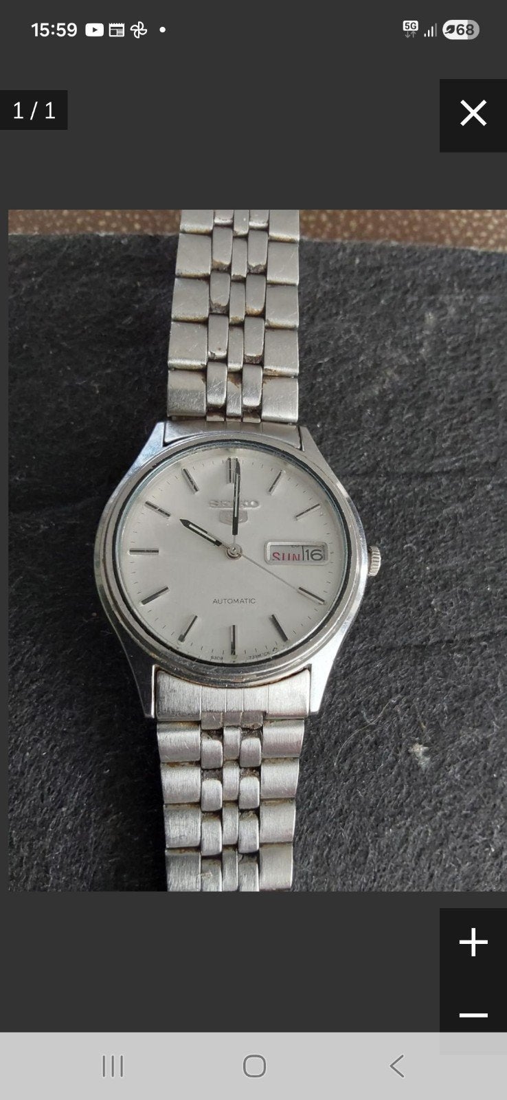 Gevraagd schakels voor Seiko horlogeband, Ophalen of Verzenden, Zo goed als nieuw, Staal, Seiko