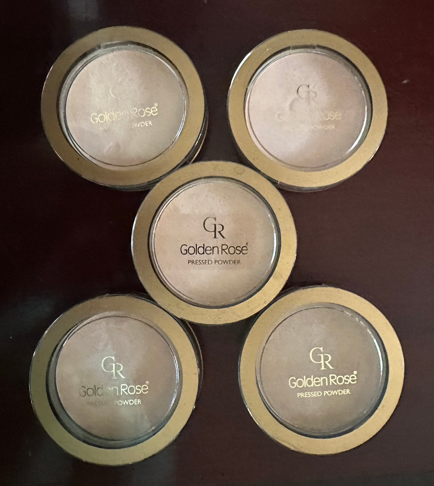 Golden Rose pressed powder & mineral bronze powder, Ophalen of Verzenden, Zo goed als nieuw, Gehele gezicht, Make-up