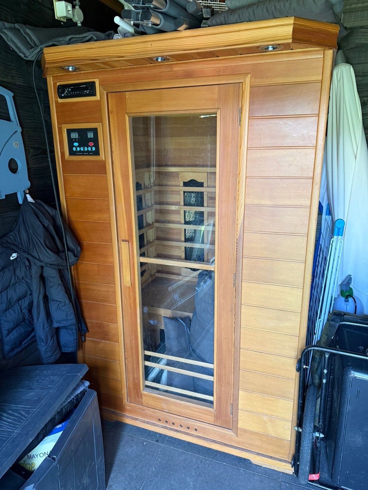Infrarood sauna - Zo goed als nieuw, Sport en Fitness, Sauna, Ophalen, Zo goed als nieuw, Infrarood, Complete sauna