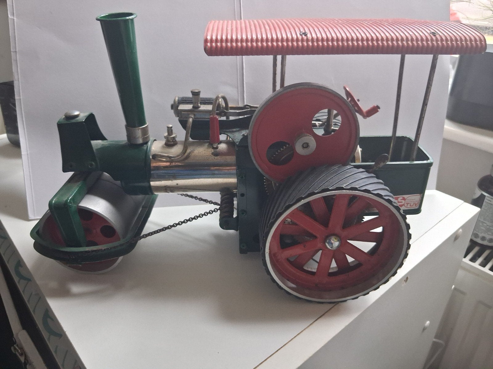 Antieke Wilesco stoomwals D36 - Werkend model, Ophalen of Verzenden, Gebruikt