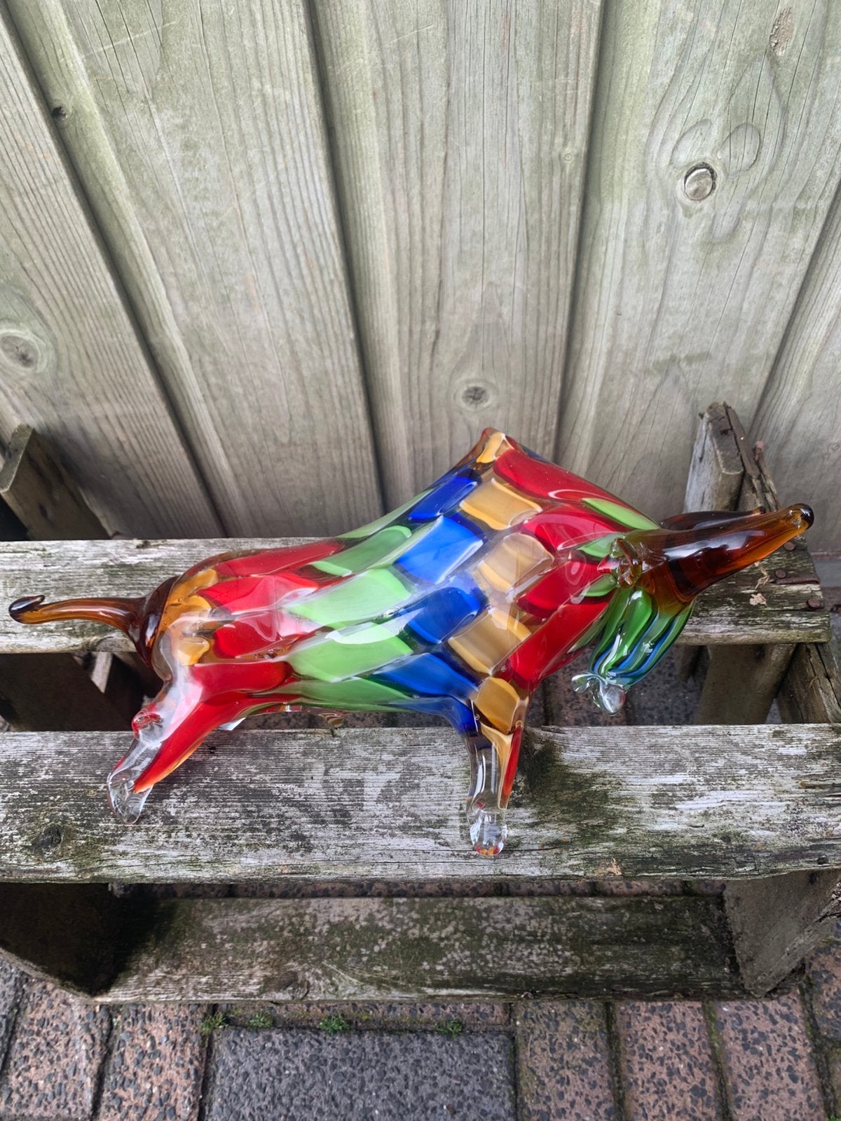 Murano glazen stier, Antiek en Kunst, Verzenden