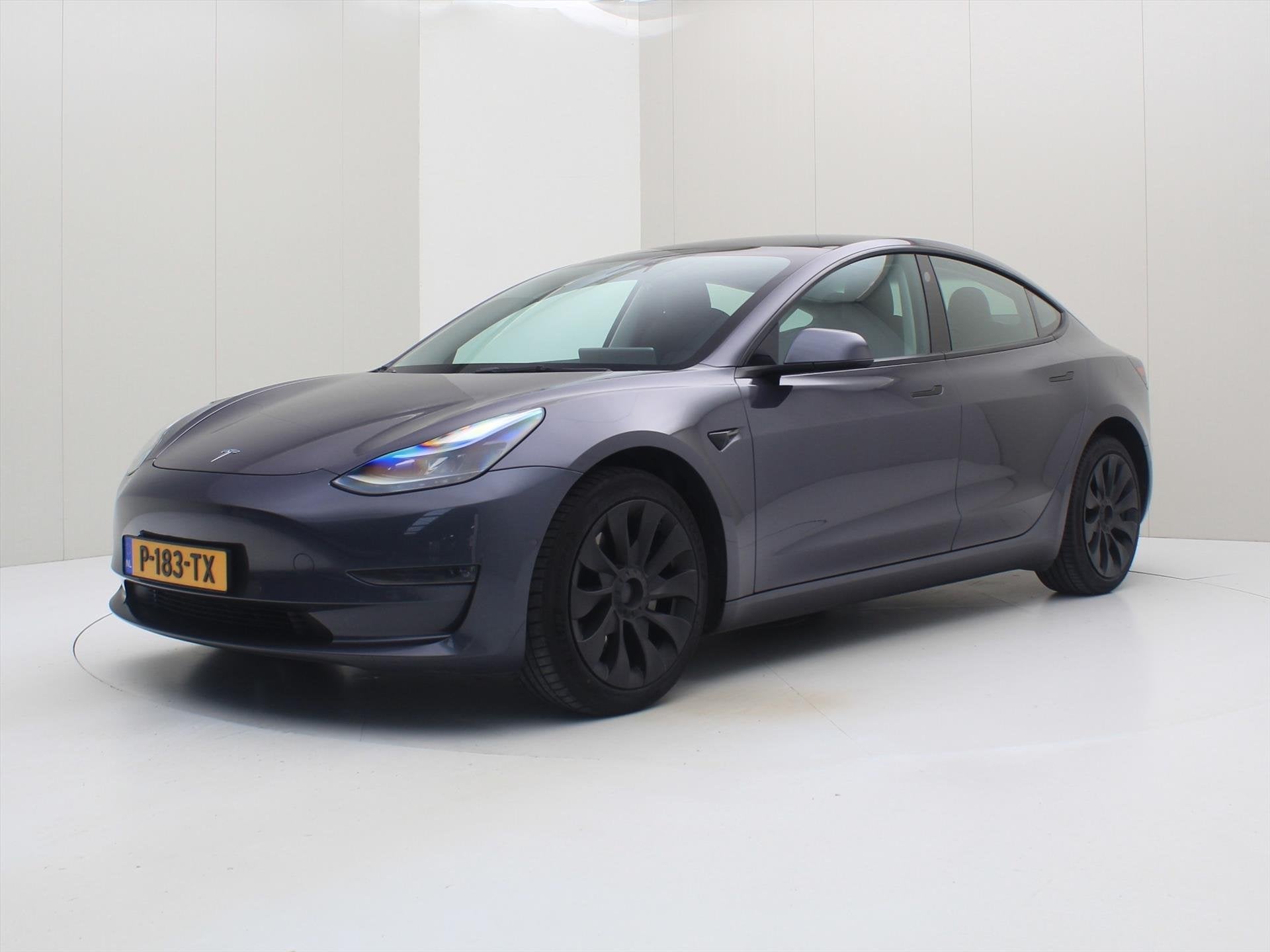 Tesla Model 3 Long-Range AWD 351pk 75 kWh FACELIFT [ AMD RYZ, Auto's, Automaat, Gebruikt, Zwart, Origineel Nederlands