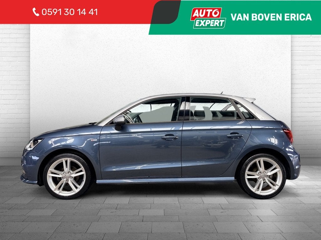 Audi A1 Sportback 1.0 TFSI Adrenalin S-Line Cruise Airco 17", Start-stop-systeem, Stof, 95 pk, Blauw