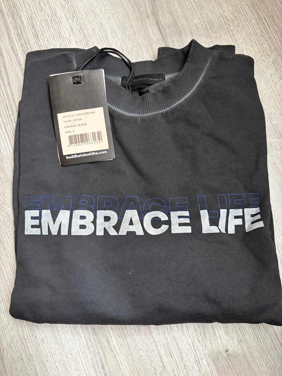 Buddha to Buddha Ensar Sweater Zwart Maat S, Kleding | Heren, Verzenden, Nieuw, Maat 46 (S) of kleiner, Zwart