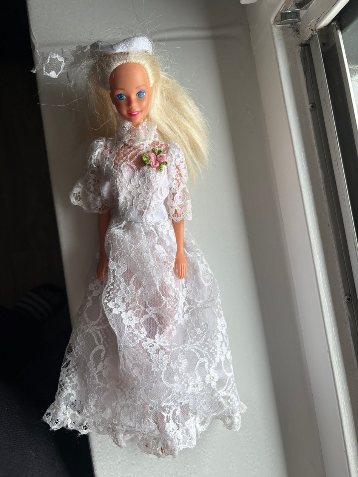 Barbiebruid 80/90 jaren?, Verzamelen, Ophalen of Verzenden, Gebruikt, Pop