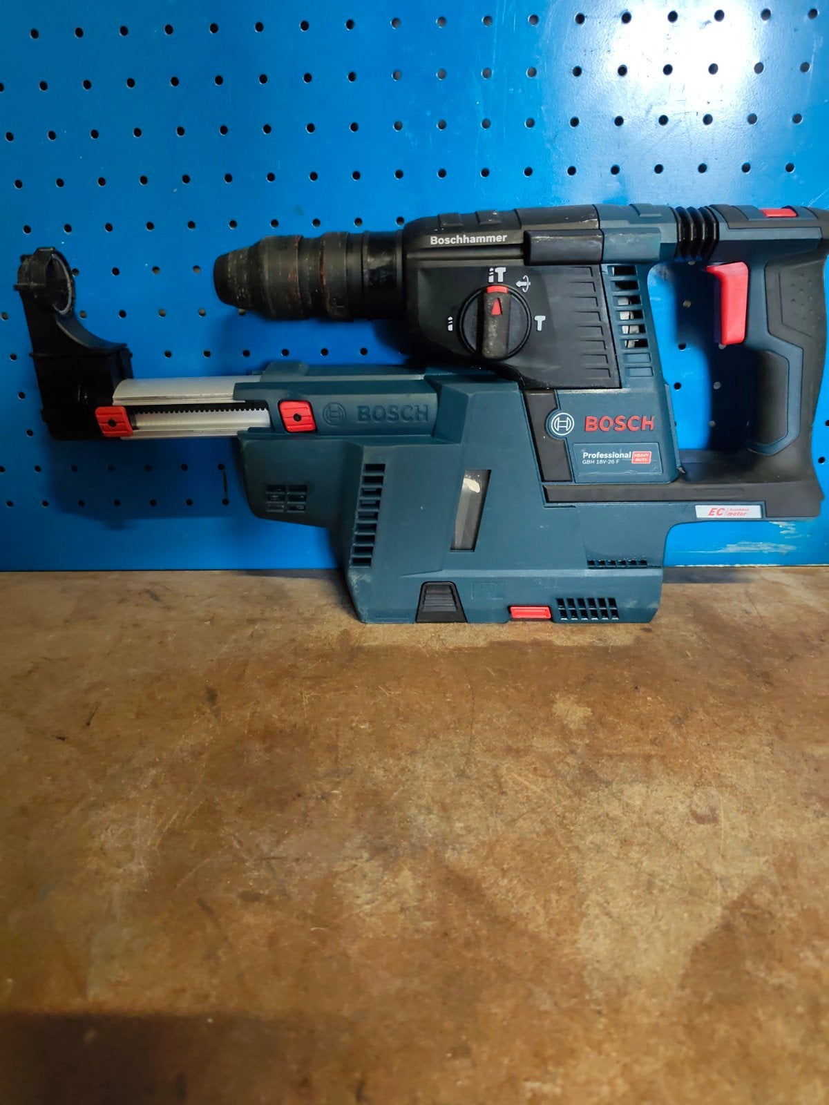 Bosch professional 18v accu combihamer met stofafzuiging, Ophalen of Verzenden