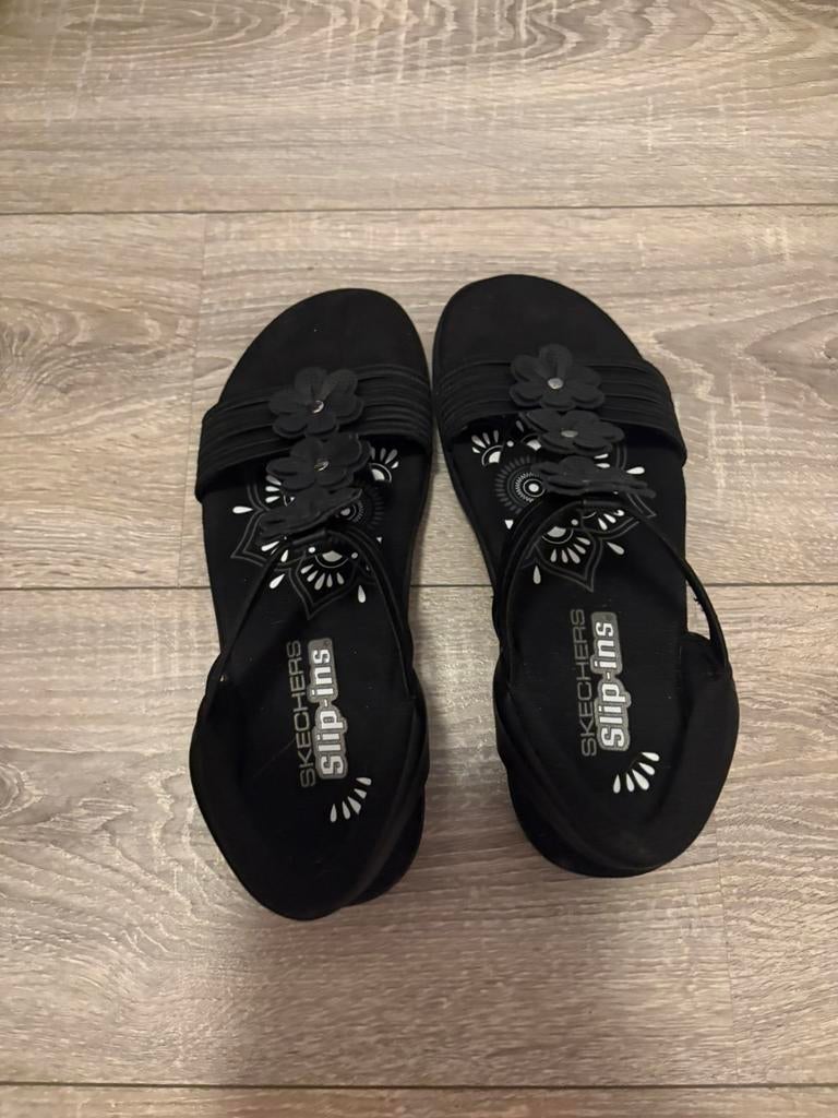 Skechers sandalen maat 38, Zwart, Nieuw, Ophalen, Sandalen