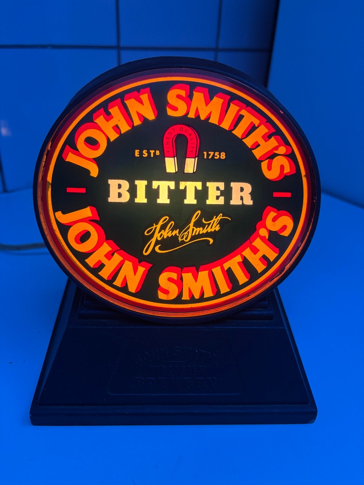 John Smith's Bitter Lichtreclame - Vintage Bar Decoratie, Ophalen of Verzenden