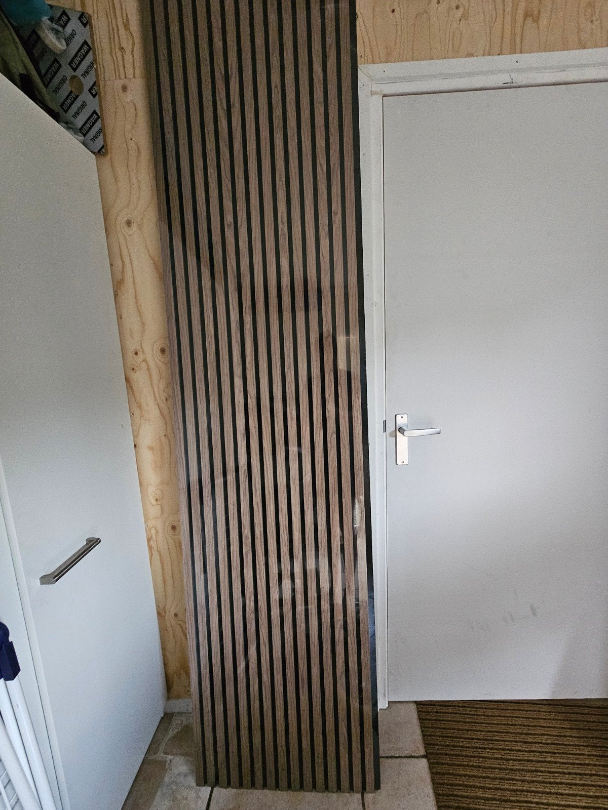 Walnoot akoestisch wandpaneel 16mm, 60x260cm, Ophalen, Nieuw, Hout, Minder dan 20 mm