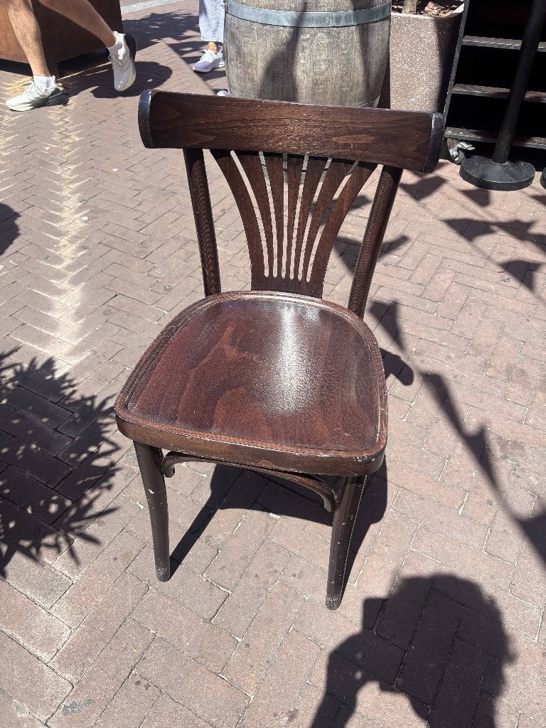 Antiek houten stoelen - 5 stuks, Huis en Inrichting, Stoelen, Bruin, Zo goed als nieuw, Vijf, Zes of meer stoelen, Hout