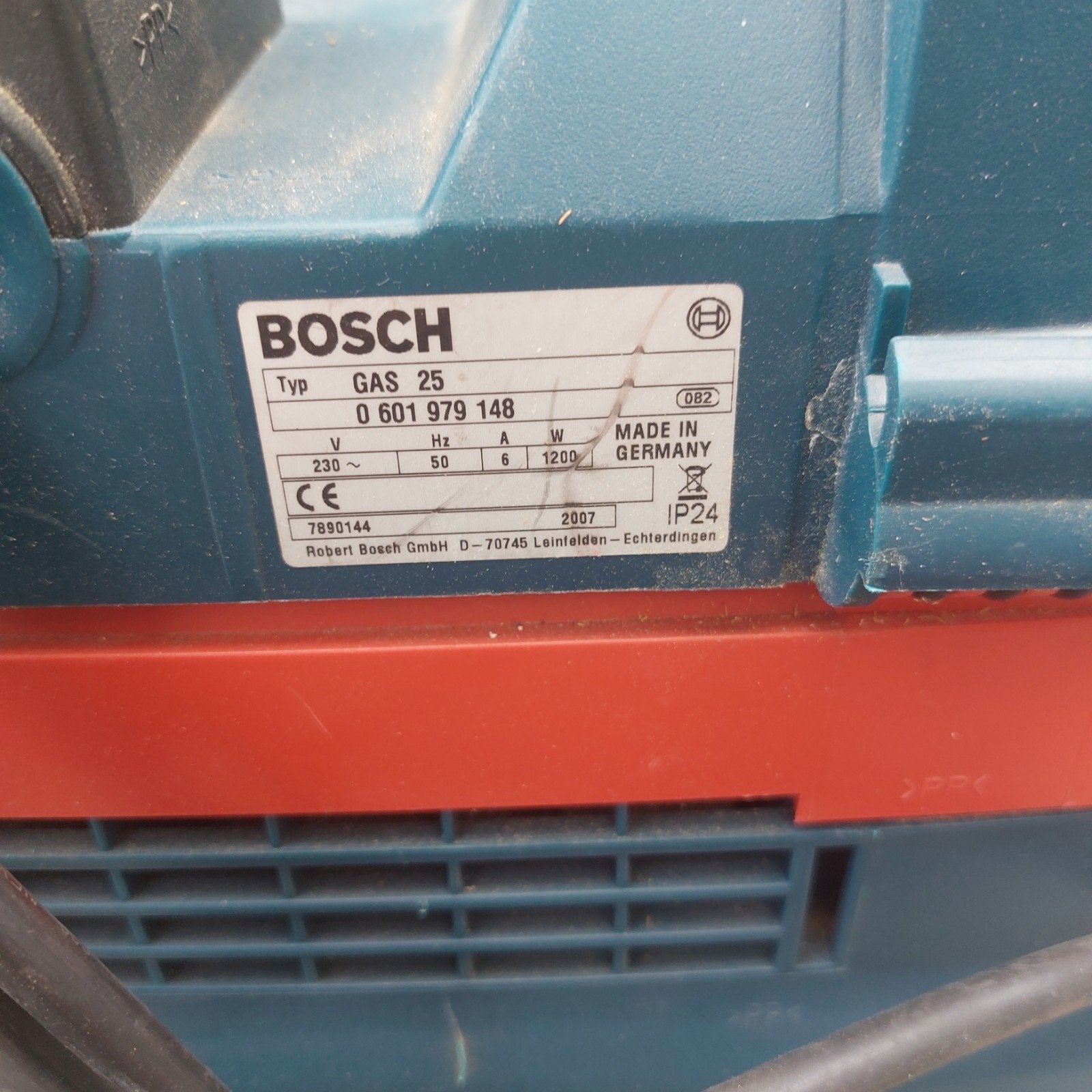 Defekte!!!!  Bosch GAS 25 Industriële stofzuiger - 1200W, Ophalen, Gebruikt, Bosch, Industriële stofzuiger