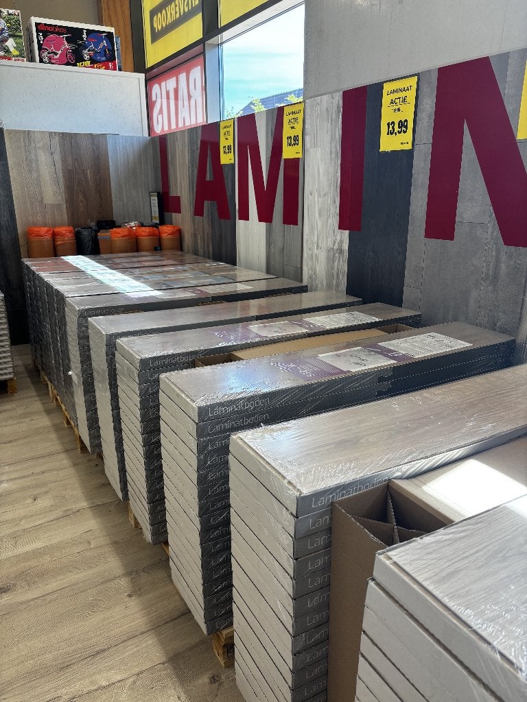 Laminaatvloeren vanaf €10,99/m² - Groot assortiment, Ophalen, 50 tot 150 cm, Nieuw, 10 m² of meer