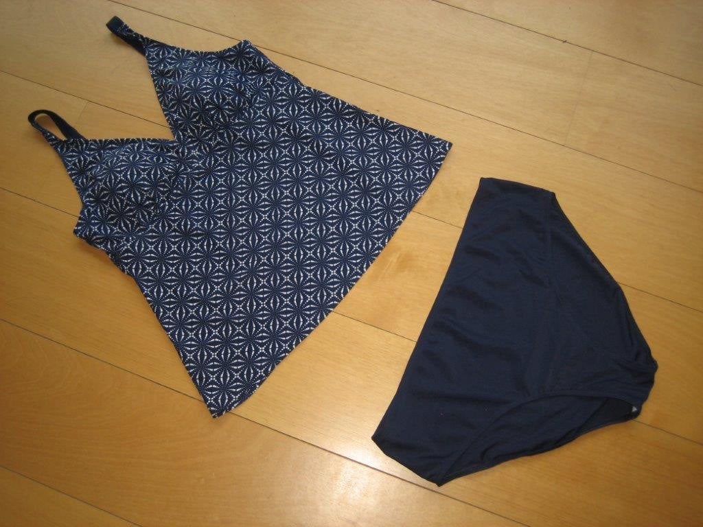 Zeer mooie blauw-witte tankini BLUE MOTION 46 snazzeys, Overige typen, Blue Motion, Nieuw, Verzenden