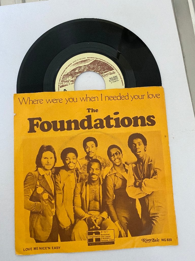 The Foundations – Where Were You When I Needed Your Love, 7 inch, Zo goed als nieuw, Funk, Fotohoes