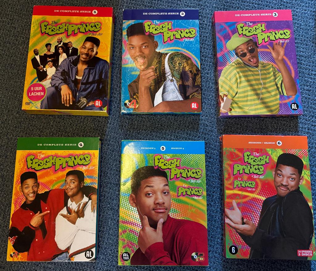 DVD serie Fresh Prince of Bel Air met Will Smith, Alle leeftijden, Boxset, Ophalen of Verzenden, Zo goed als nieuw