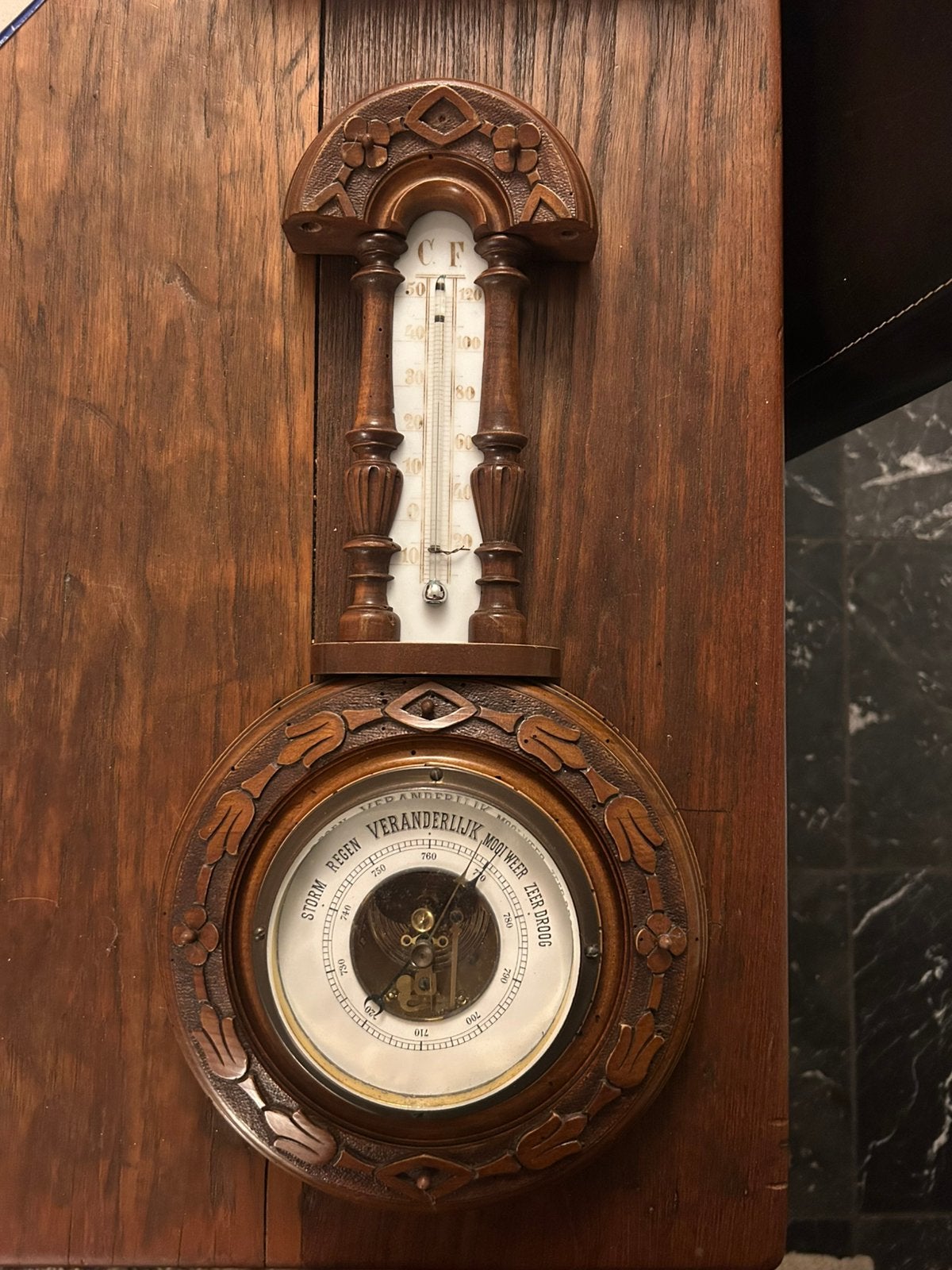 Antieke barometer, Ophalen, Gebruikt, Barometer