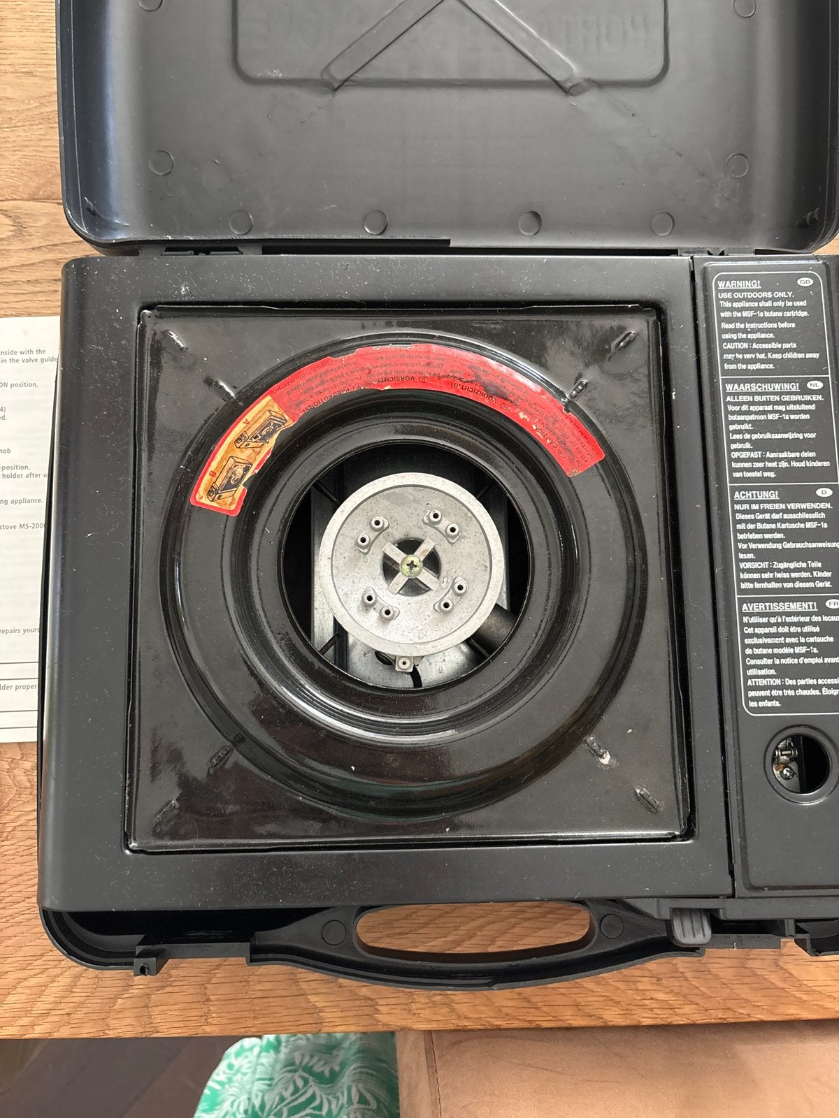 Draagbaar gasfornuis MS-2000 - Ideaal voor camping, Ophalen of Verzenden, Gebruikt