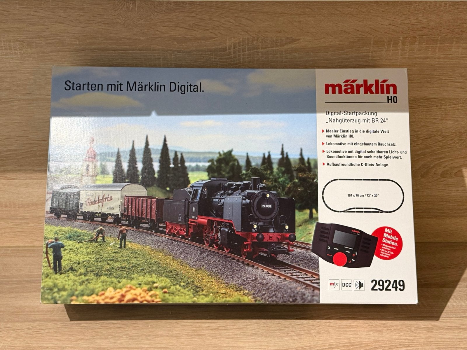 Marklin 29249 BR 24 Starterset met MFX Sound + Rook, Verzenden, Nieuw, Wisselstroom, Märklin