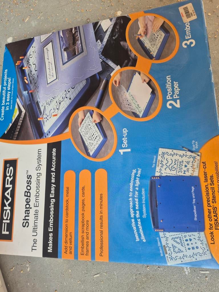 Fiskars ShapeBoss Ultimate Embossing System, Ophalen of Verzenden