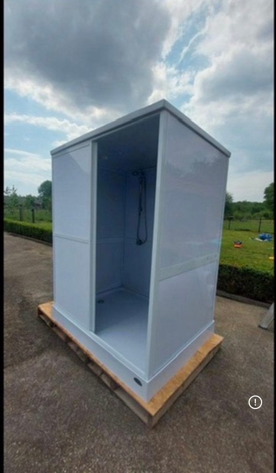 Nooddouche tijdelijke badkamer WC en boiler evt., Ophalen, Gebruikt, Met douche