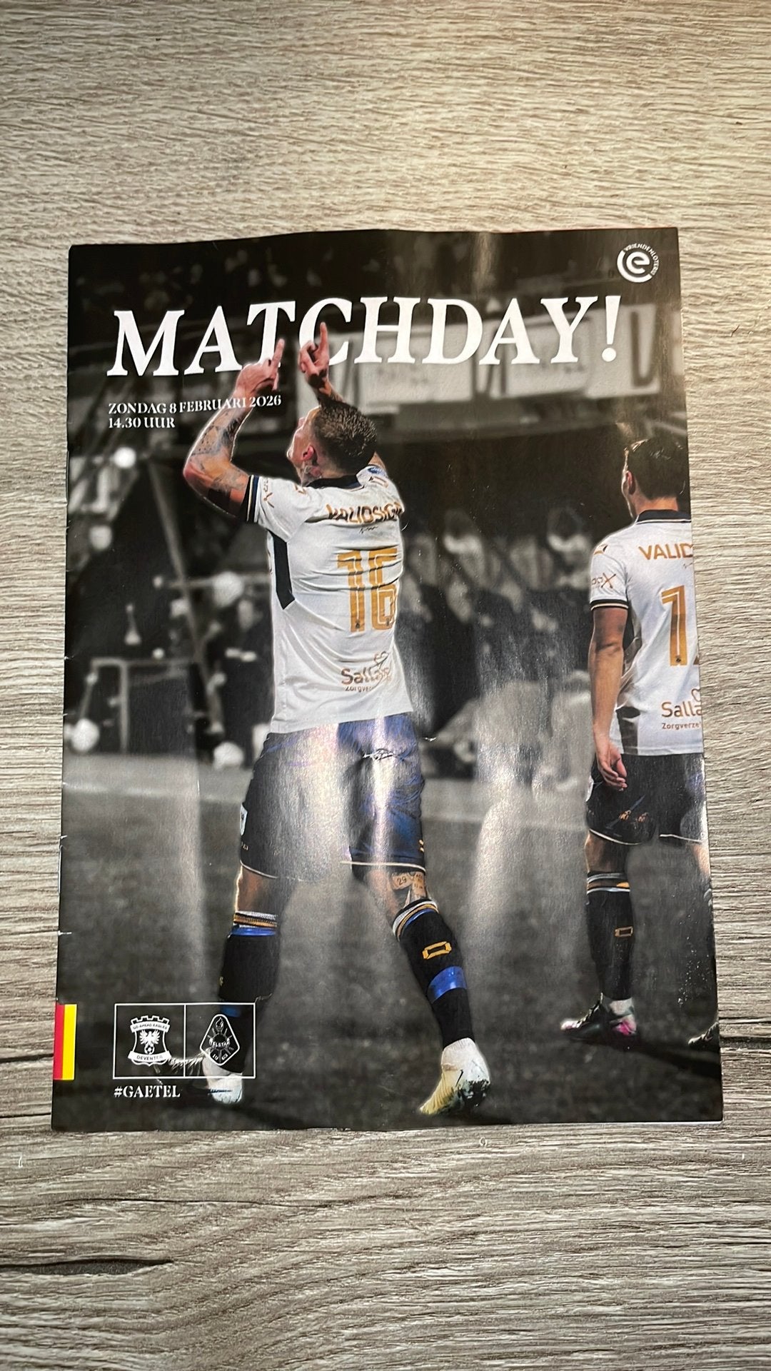Go Ahead Eagles-Telstar programma boekje, Verzamelen, Sportartikelen en Voetbal, Ophalen of Verzenden, Zo goed als nieuw, Overige binnenlandse clubs