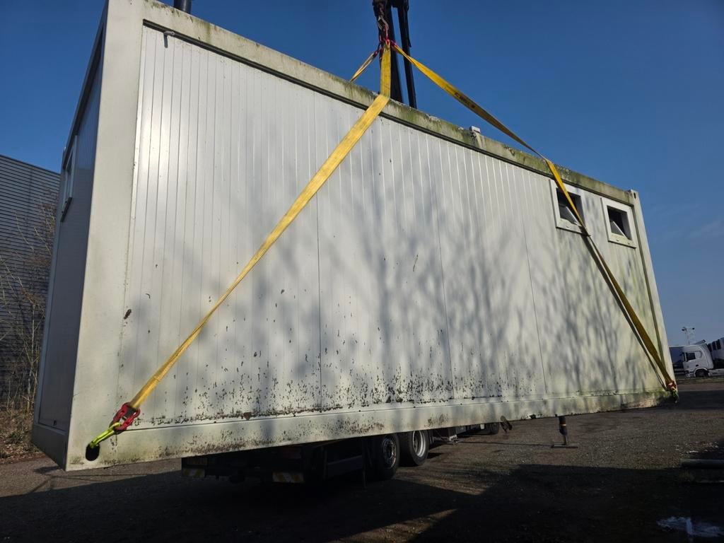 Sanitair douche unit container met douches, toiletwagen, Doe-het-zelf en Verbouw, Sanitair, Ophalen of Verzenden, Zo goed als nieuw