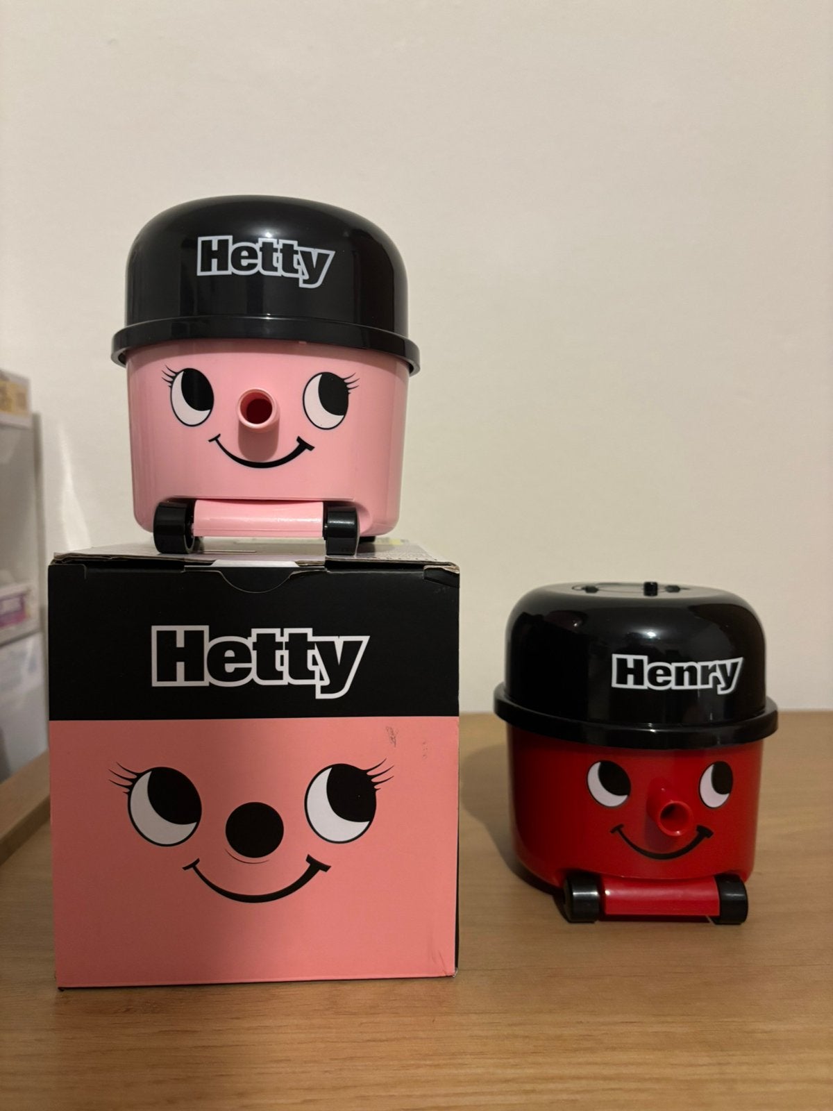 Hetty Henry mini stofzuiger decoratie desk vacuum defect, Ophalen of Verzenden, Gebruikt