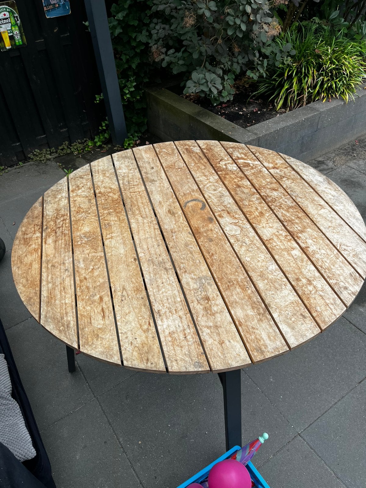 Tuintafel, Tuin en Terras, Ophalen, Zo goed als nieuw, Rond