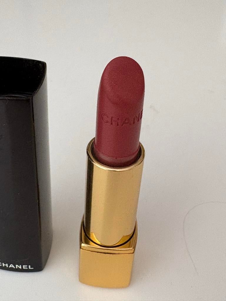 Chanel Rouge Allure Lippenstift - 61 Exaltation, Lippen, Ophalen of Verzenden, Zo goed als nieuw, Make-up