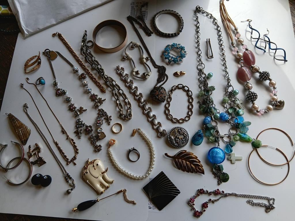 Partij sieraden, Ophalen, Overige kleuren, Overige materialen