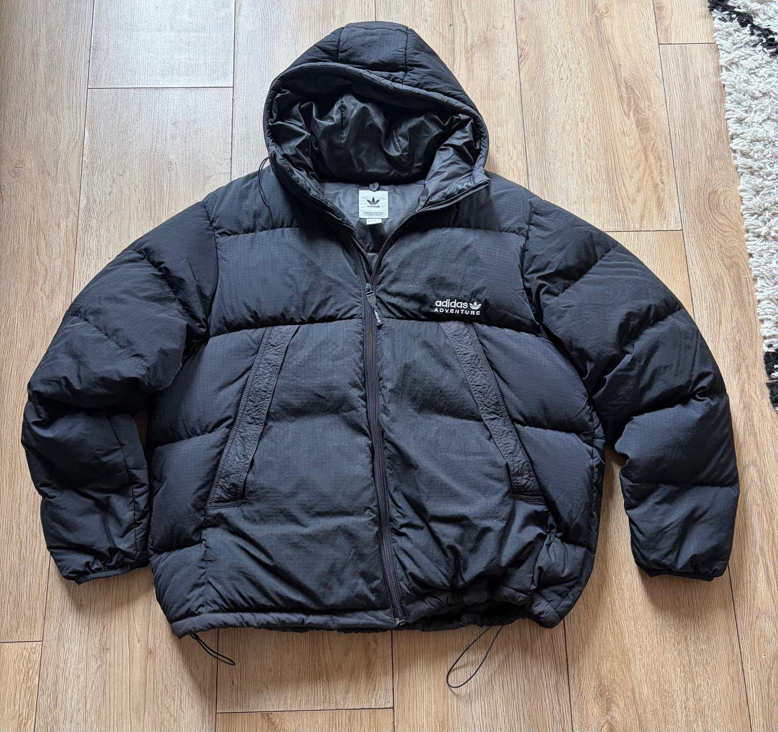 Adidas gewatteerde winterjas heren XL, Ophalen of Verzenden, Zo goed als nieuw, Maat 56/58 (XL), Zwart